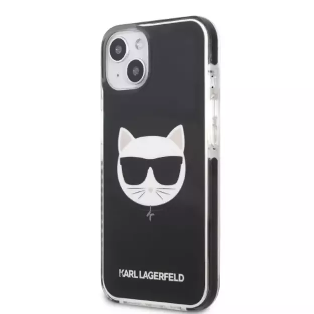 Karl Lagerfeld KLHCP13MTPECK iPhone 13 6.1&quot  hardcase black/black Choupette Head 1
