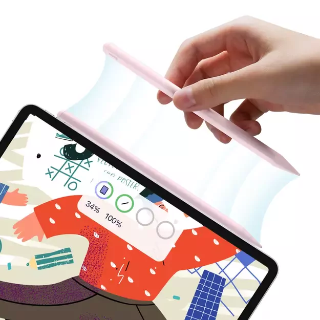 Active stylus stylus for iPad Baseus Smooth Writing 2 SXBC060104 - pink 1