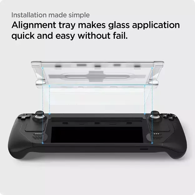 Spigen Glas.tR EZ Fit Tempered Glass for Steam Deck 1