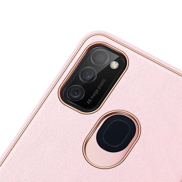 Dux Ducis Yolo elegant case made of soft TPU and PU leather for Samsung Galaxy M30s pink 7