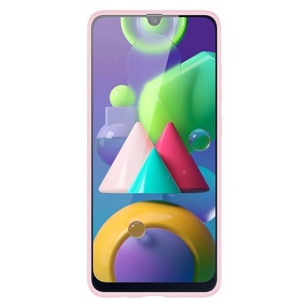 Dux Ducis Yolo elegant case made of soft TPU and PU leather for Samsung Galaxy M30s pink 1