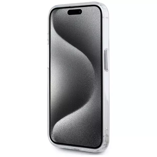 Karl Lagerfeld IML Metal Karl Head MagSafe Case for iPhone 15 Pro White 11
