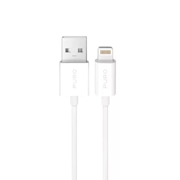 Puro TPE 12W USB-A - Lightning Cable 3m - White