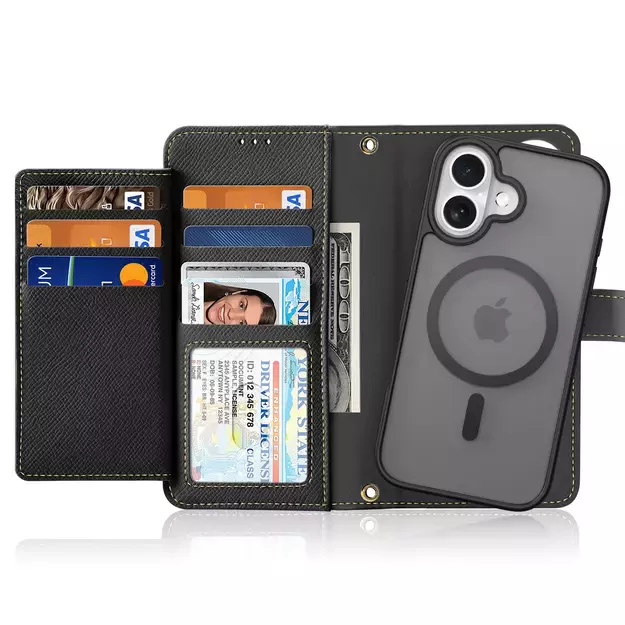 Dux Ducis Lawa Leather Case for iPhone 16 - Black 12