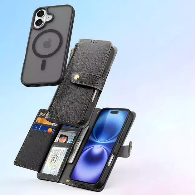 Dux Ducis Lawa Leather Case for iPhone 16 - Black 13