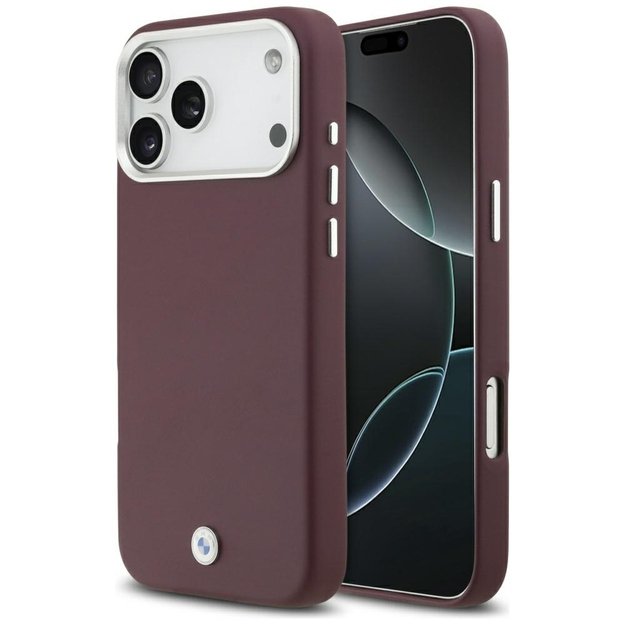 BMW Sign Full Wrapped Metal MagSafe Case for iPhone 17 Pro Max - Red