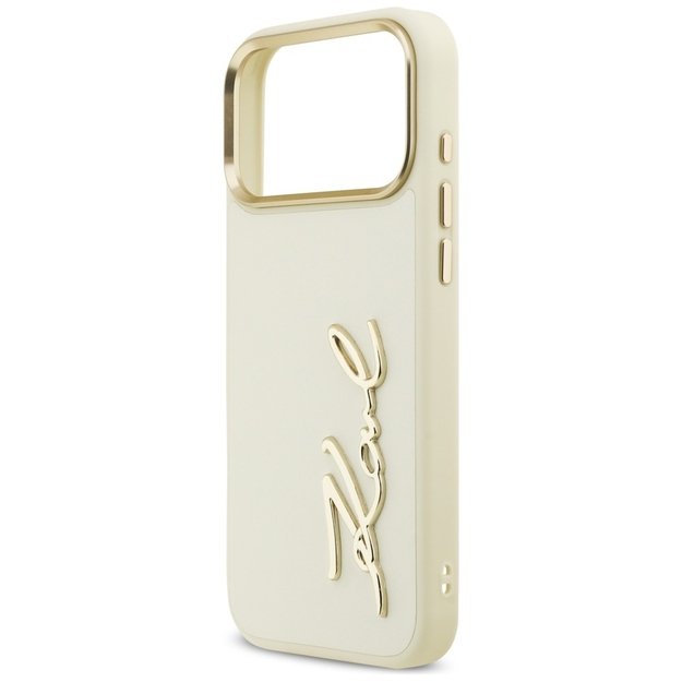 Karl Lagerfeld Karl Script Logo Case for iPhone 17 Pro Max - Beige 5