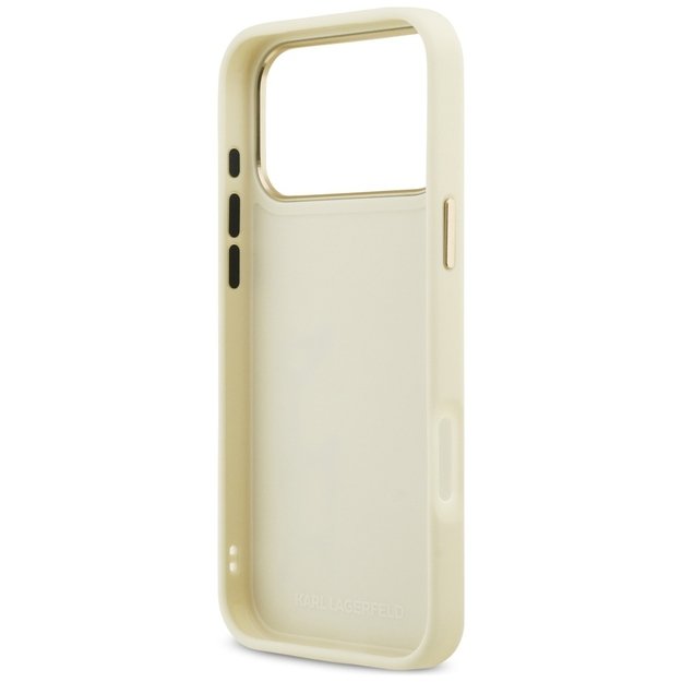 Karl Lagerfeld Karl Script Logo Case for iPhone 17 Pro Max - Beige 6