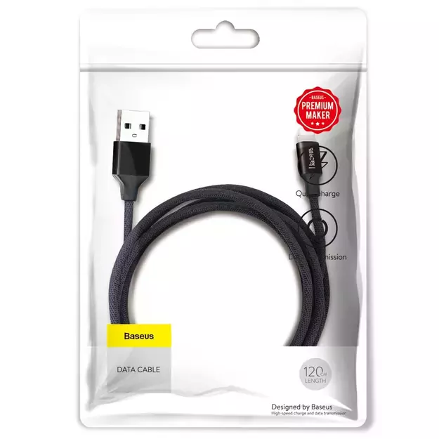 Baseus Yiven fabric braided cable USB / Lightning 1.2M black (CALYW-01) 11