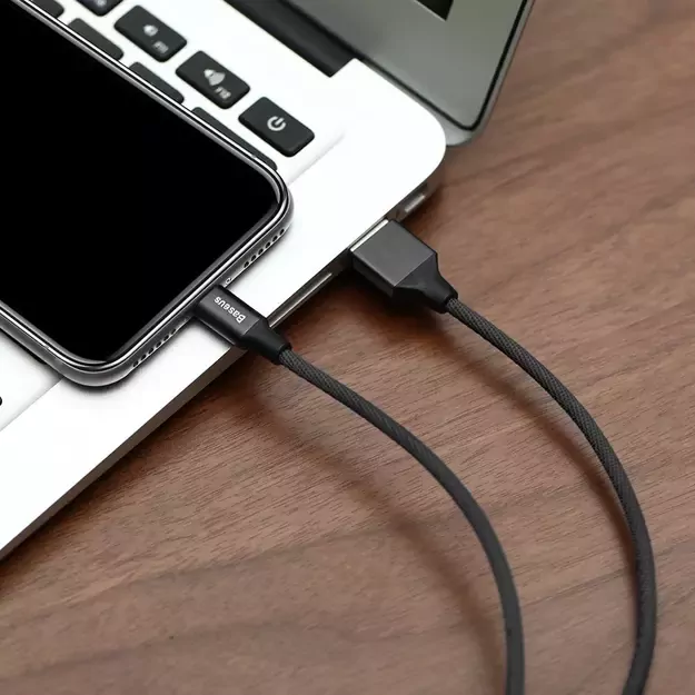 Baseus Yiven fabric braided cable USB / Lightning 1.2M black (CALYW-01) 8