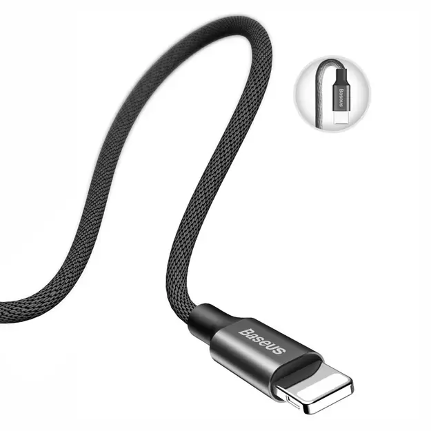 Baseus Yiven fabric braided cable USB / Lightning 1.2M black (CALYW-01) 4
