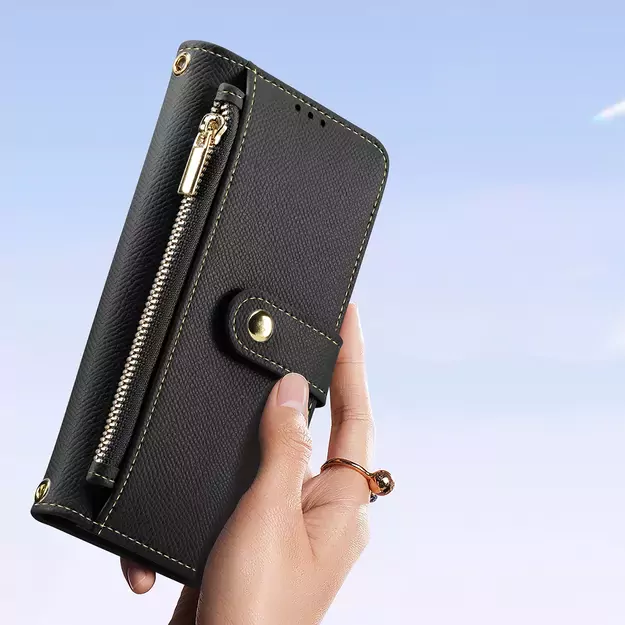 Dux Ducis Lawa Leather Case for iPhone 15 Pro Max - Black 6