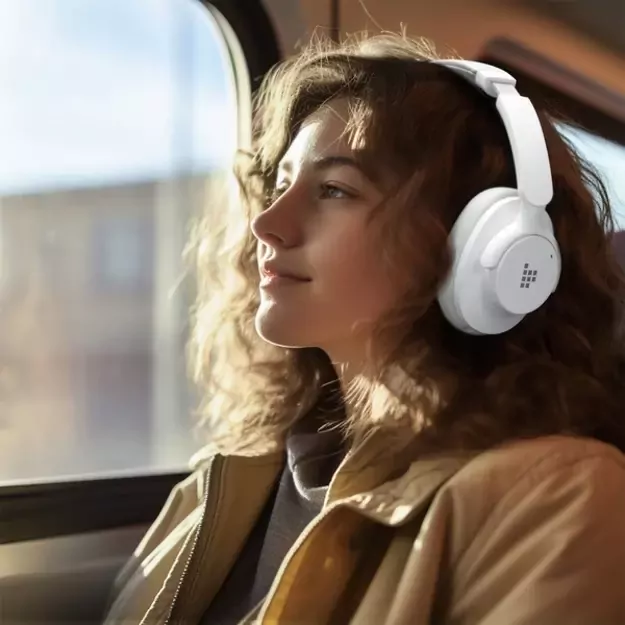Tronsmart SOUNFII Q20S Hybrid ANC Wireless Headphones with Active Noise Cancelling - White 16