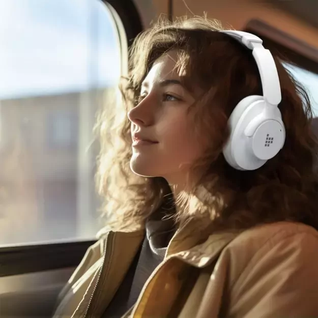 Tronsmart SOUNFII Q20S Hybrid ANC Wireless Headphones with Active Noise Cancelling - White 32