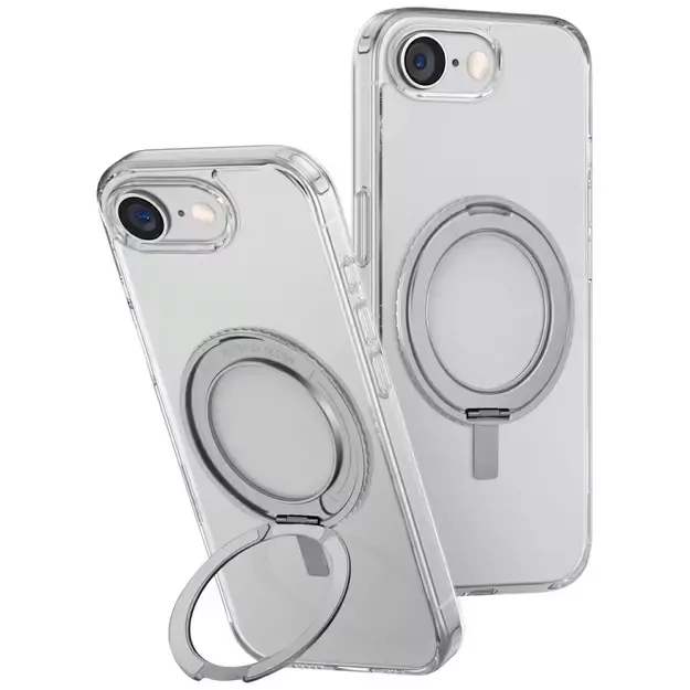 Uniq Swivix 360 Rotating Kickstand Case for iPhone 16e - Clear