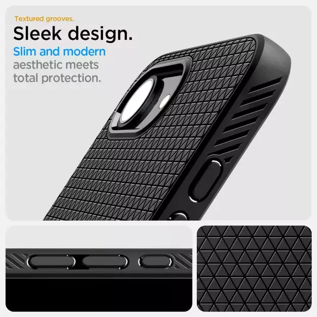 Spigen Liquid Air Mag MagSafe iPhone 16e Case - Matte Black 13