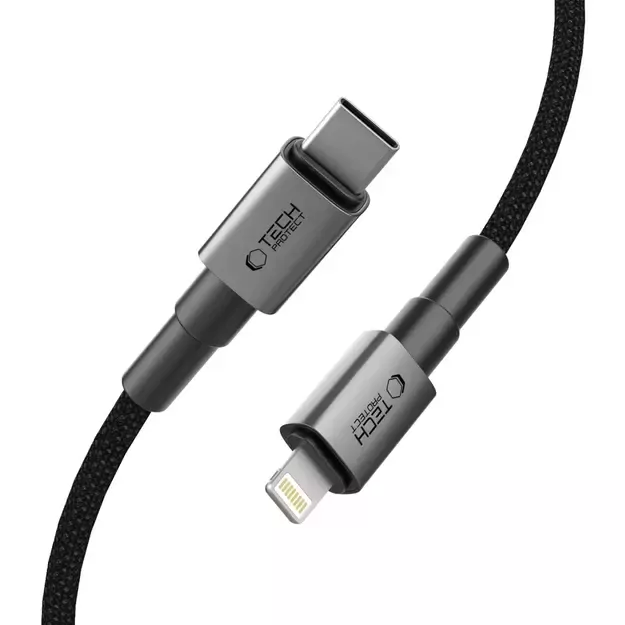 Tech-Protect Ultraboost DNA USB-C / Lightning PD27W/3A cable 25 cm - gray 7