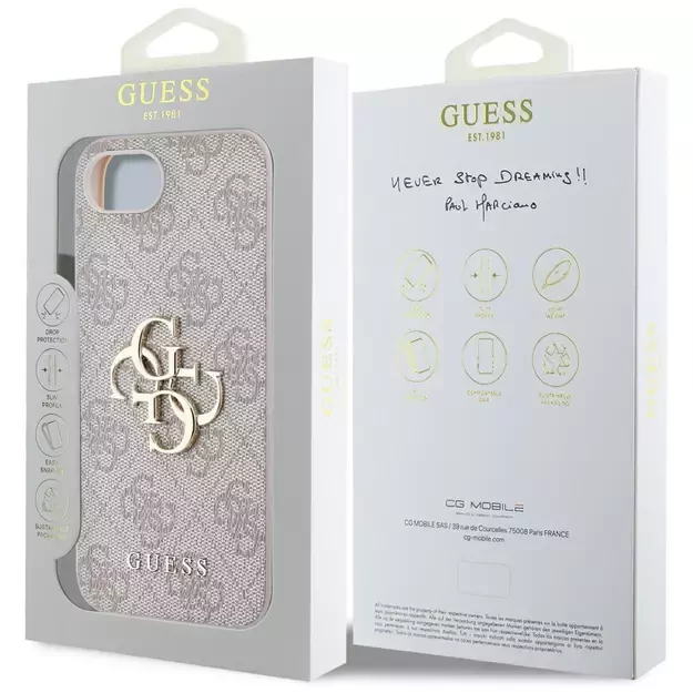 Guess 4G Big Logo iPhone 16e Case - Pink 7