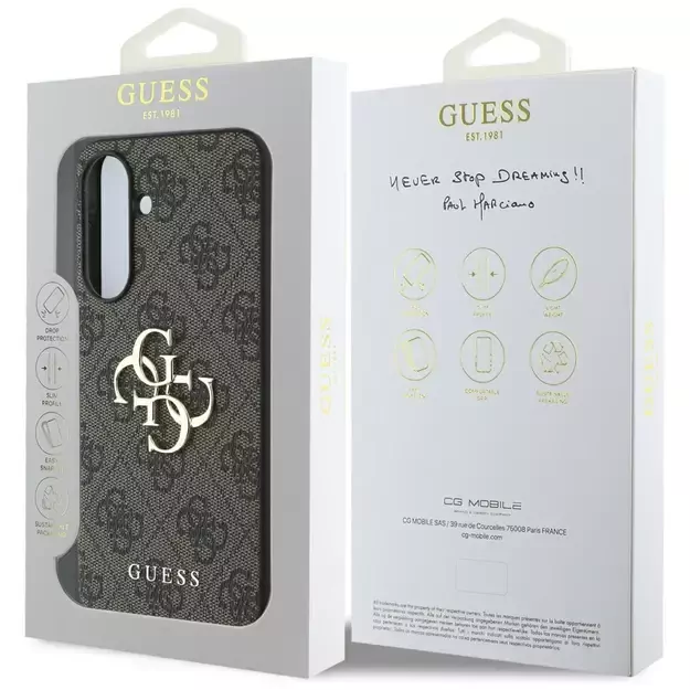 Guess Big 4G Logo Classic Logo Case for Samsung Galaxy A56 - Brown 6