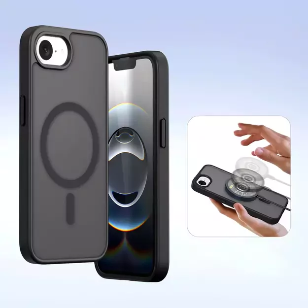 Dux Ducis Lawa iPhone 16e Leather Case with Detachable Magnetic Wallet - Black 6