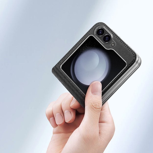 Dux Ducis Brill leather case for Samsung Galaxy Z Flip 6 - black 3