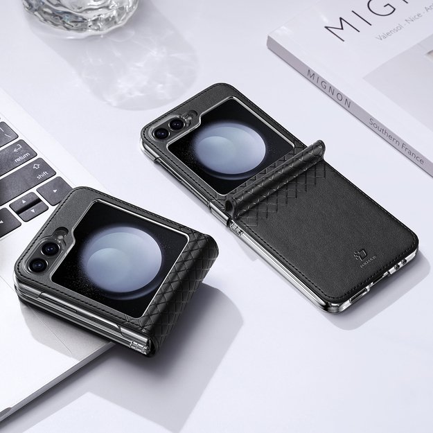 Dux Ducis Brill leather case for Samsung Galaxy Z Flip 6 - black 10