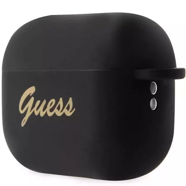 Guess GUAP2LSCHSK AirPods Pro 2 cover black/black Silicone Charm Heart Collection 2