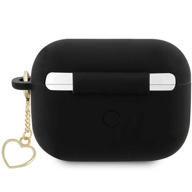 Guess GUAP2LSCHSK AirPods Pro 2 cover black/black Silicone Charm Heart Collection 4