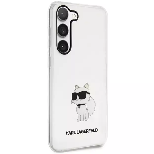 Karl Lagerfeld KLHCS23SHNCHTCT S23 S911 transparent hardcase Ikonik Choupette 3