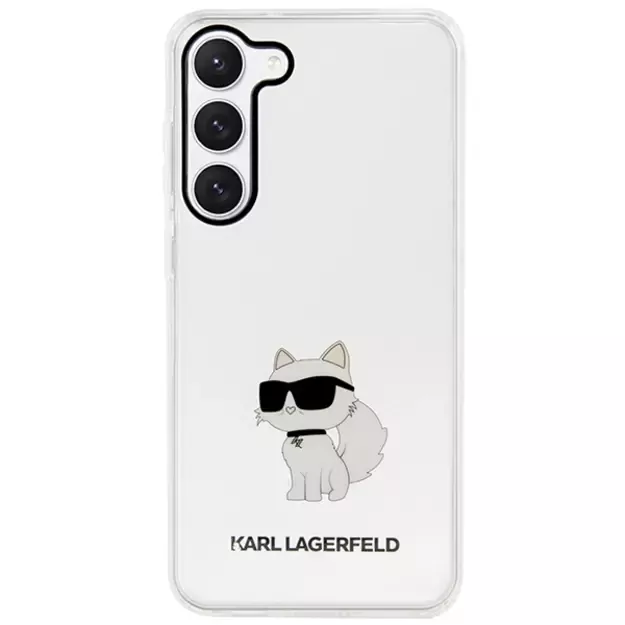 Karl Lagerfeld KLHCS23SHNCHTCT S23 S911 transparent hardcase Ikonik Choupette 2