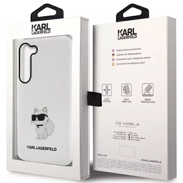 Karl Lagerfeld KLHCS23SHNCHTCT S23 S911 transparent hardcase Ikonik Choupette 7