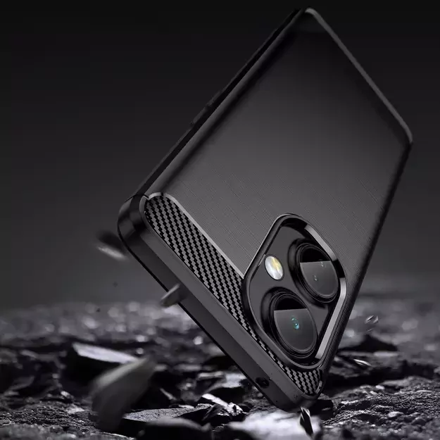 Carbon Case case for OnePlus Nord CE 3 flexible silicone carbon cover black 2