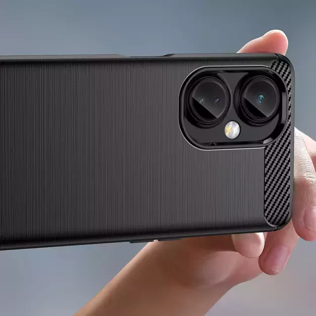 Carbon Case case for OnePlus Nord CE 3 flexible silicone carbon cover black 4
