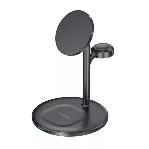 Choetech T585-F 3in1 Magnetic wireless charger station for iPhone 12/13/14 series,AirPods Pro and iwatch charger Black 5