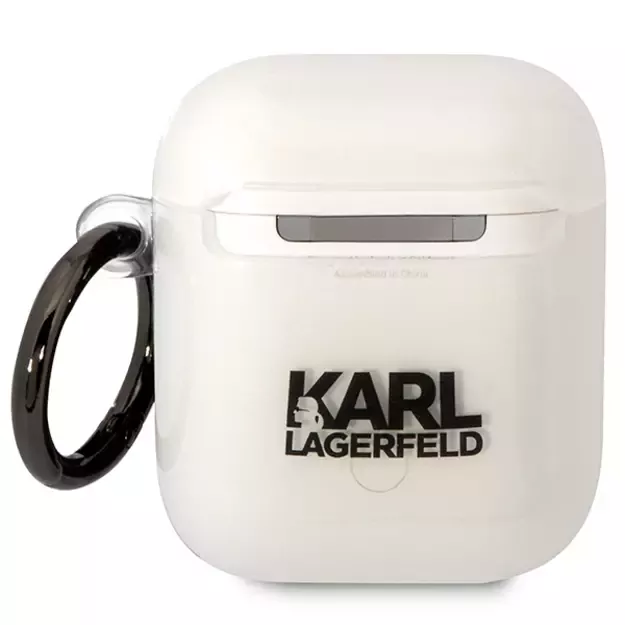 Karl Lagerfeld KLA2HNCHTCT Airpods 1/2 cover transparent Ikonik Choupette 1