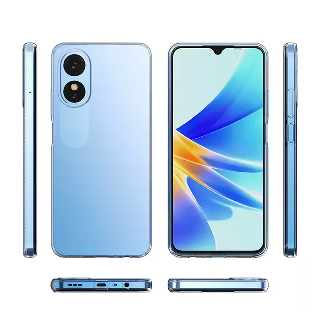 Ultra Clear 0.5mm case for Oppo A17 thin cover transparent 6