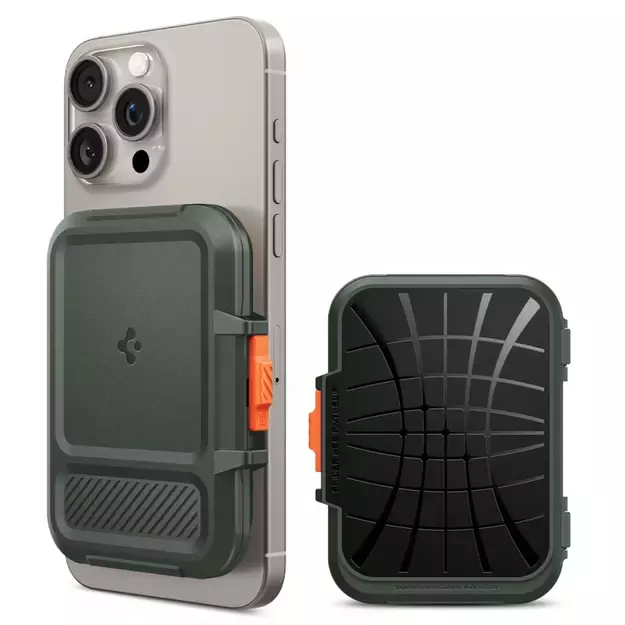 Spigen Lock Fit MagSafe Card Case - Green