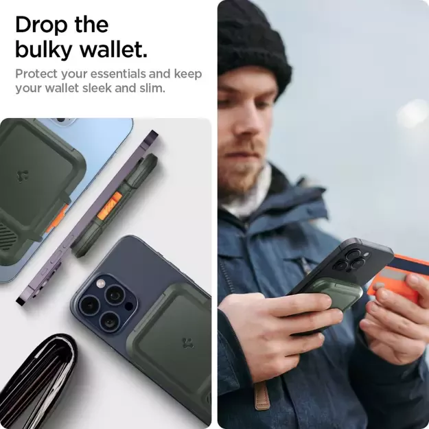 Spigen Lock Fit MagSafe Card Case - Green 17