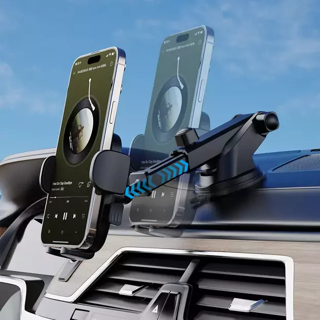 Dudao F2N smartphone holder for 360° air vent - black 4