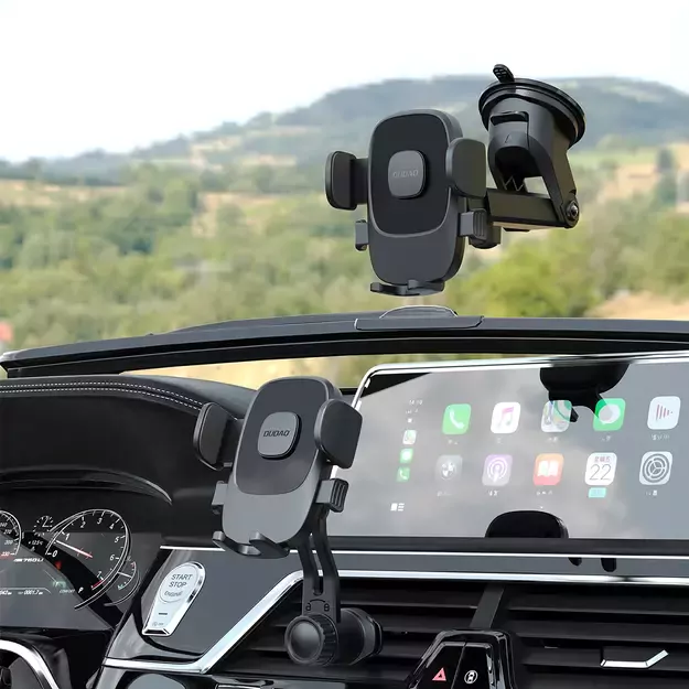 Dudao F2N smartphone holder for 360° air vent - black 3