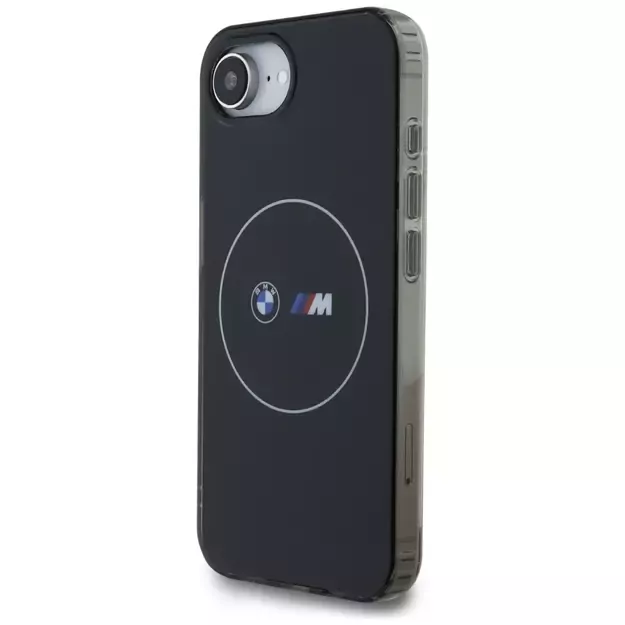 BMW IML Metal White Circle MagSafe iPhone 16e Case - Black 1