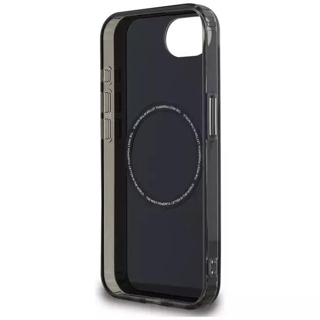 BMW IML Metal White Circle MagSafe iPhone 16e Case - Black 6