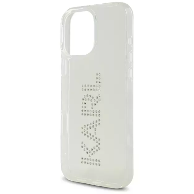 Karl Lagerfeld IML Rhinestones Logo iPhone 16 Pro Case - Clear 5