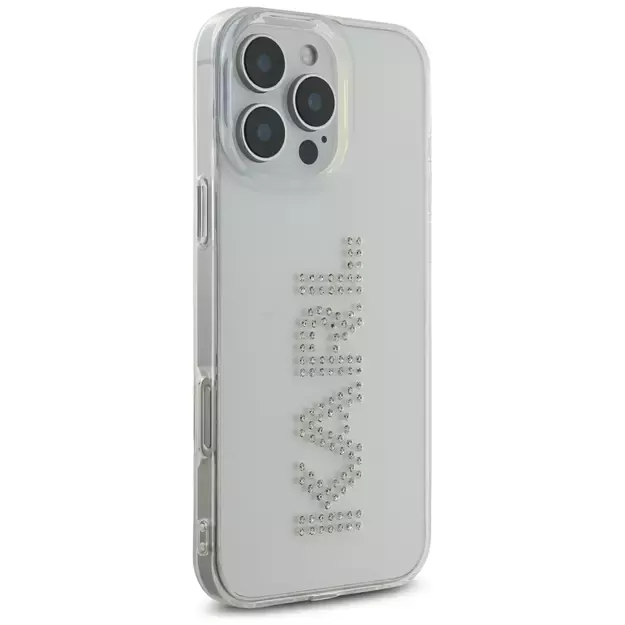 Karl Lagerfeld IML Rhinestones Logo iPhone 16 Pro Case - Clear 3
