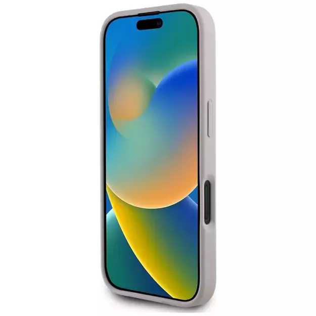 Guess Grained Roses Big 4G Logo iPhone 16 Case - Purple 4