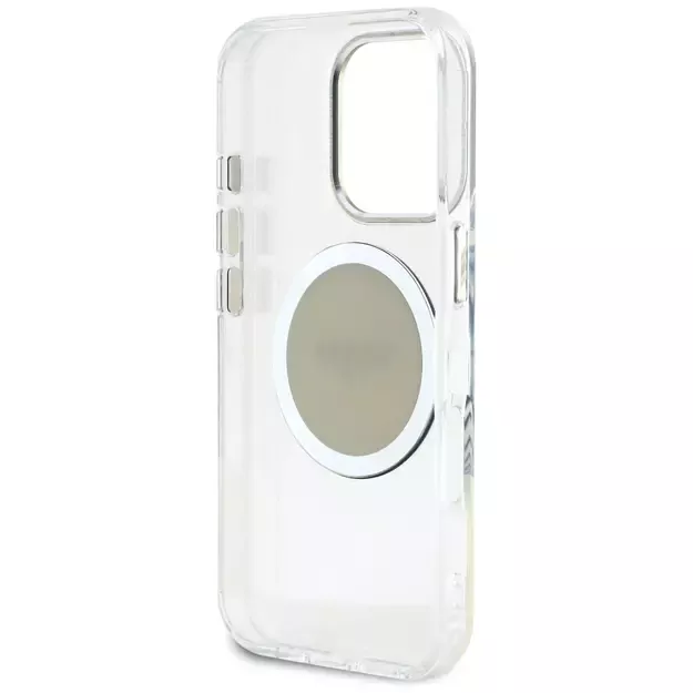 Guess IML Metal Colored Circle Classic Logo MagSafe case for iPhone 16 Pro - gray 6