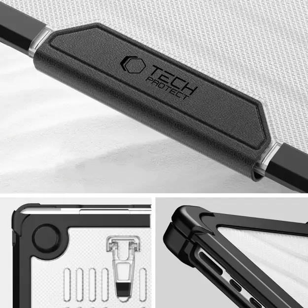 Tech-Protect SmartShell Pro case for MacBook Air 15&quot  2023-2025 M2 / M3 / M4 - transparent and black 5