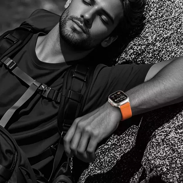 Tech-Protect Nylon Clasp for Apple Watch 44/45/46/49mm - Orange 3