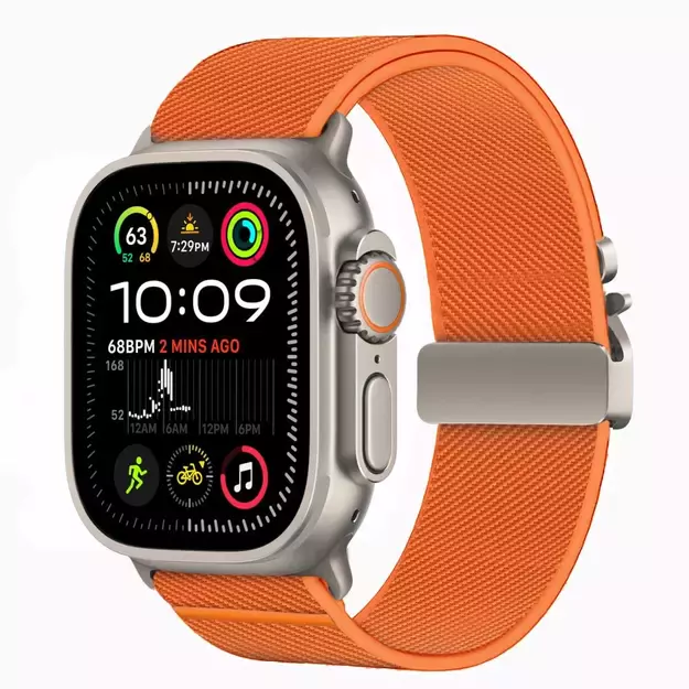 Tech-Protect Nylon Clasp for Apple Watch 44/45/46/49mm - Orange 1