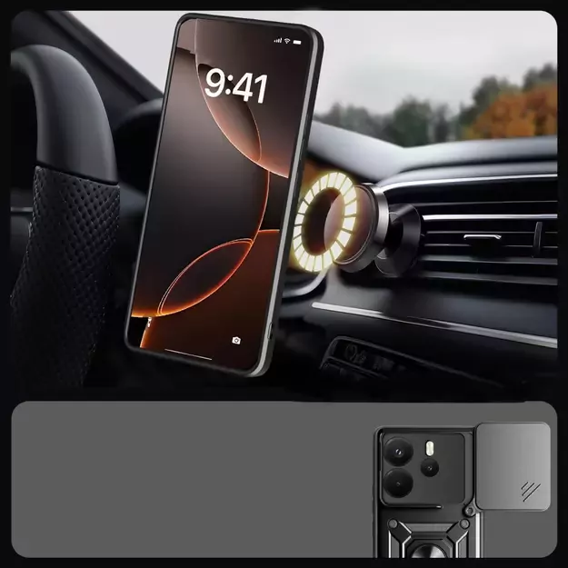 Tech-Protect CamShield Pro Case for Xiaomi Redmi Note 14 4G / LTE - Matte Black 2